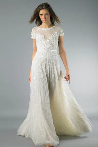 Basix Black Label Lace Short Sleeve Gown