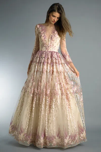 Basix Black Label Long Sleeve Ballgown