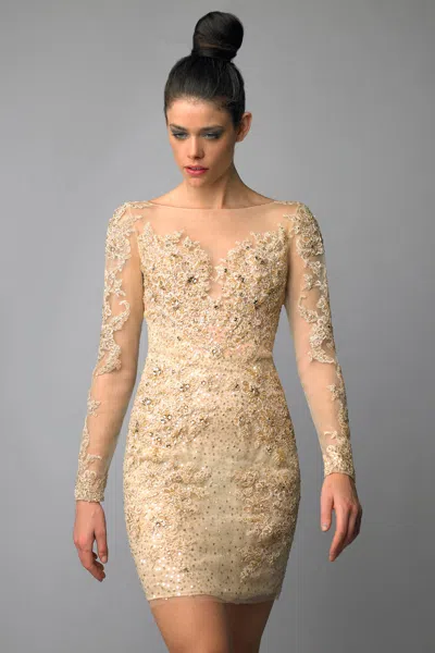 Basix Black Label Long Sleeve Cocktail Dress