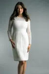 Basix Black Label Long Sleeve Dress In White