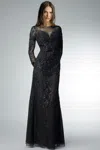 Basix Black Label Long Sleeve Sequin Dress