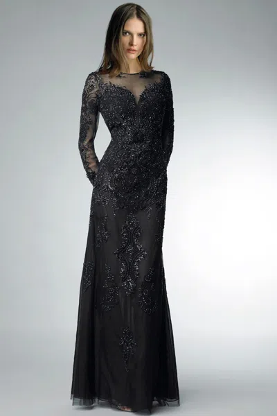 Basix Black Label Long Sleeve Sequin Dress