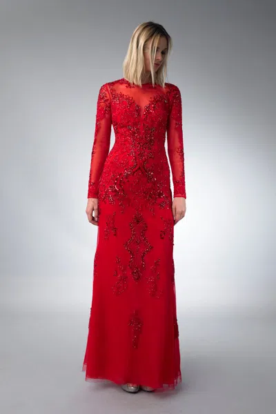 Basix Black Label Long Sleeve Sequin Dress