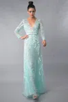 Basix Black Label Long Sleeve Sequin Dress