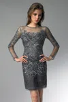 Basix Black Label Long Sleevel Cocktail Dress