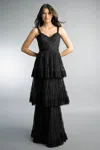 Basix Black Label Mutli Tier Evening Gown