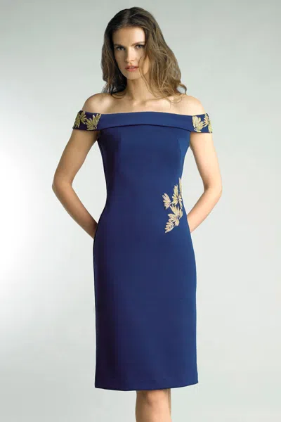 Basix Black Label Off Shoulder Cocktail Dress