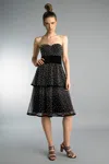 Basix Black Label Pearl Studded Sweetheart Neckline Cocktail Dress