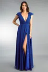 Basix Black Label Ruffle Collar Evening Dress By Basix