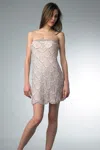Basix Black Label Scalloped Strapless Cocktail Dress