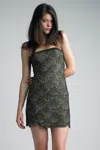 Basix Black Label Scalloped Strapless Cocktail Dress