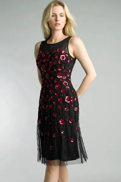 Basix Black Label Sequin Cocktail Dress In Black
