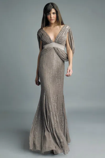Basix Black Label Sequin Eveing Gown