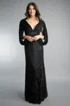 Basix Black Label Sequin Eveing Gown