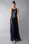 Basix Black Label Sequin Evening Dress
