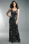 Basix Black Label Sequin Evening Dress