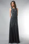 Basix Black Label Sequin Evening Dress