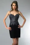 Basix Black Label Sequined Cocktail Dress