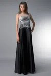 Basix Black Label Sequined Evening Dress