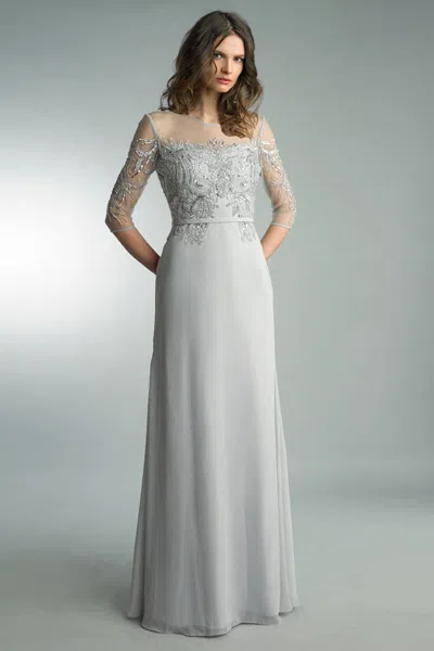 Basix Black Label Sequined Evening Gown