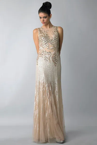 Basix Black Label Sequined Gown