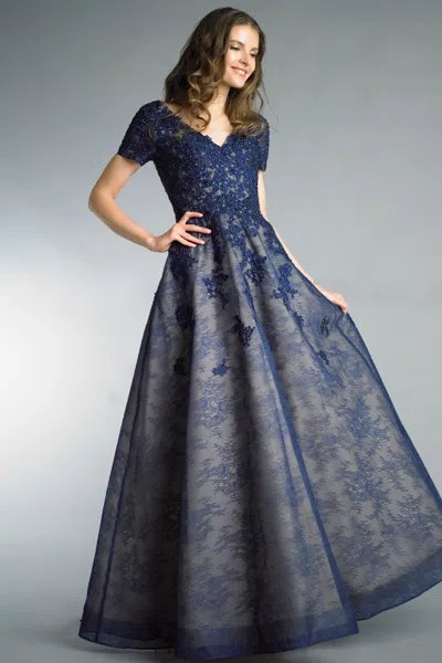 Basix Black Label Short Sleeve Ballgown