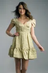 Basix Black Label Short Sleeve Cocktail Dress With High Belt