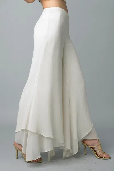 Basix Black Label Silk Dress Pants By  In White