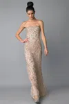 Basix Black Label Sleeeless Sheath Gown