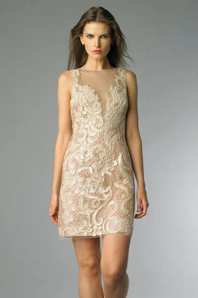 Basix Black Label Sleeveles Cocktail Dress In White