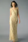 Basix Black Label Sleeveless Beaded Gown