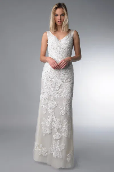 Basix Black Label Sleeveless Embellished Bridal Gown