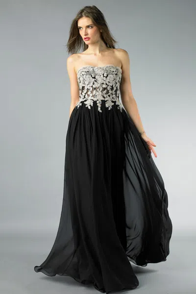 Basix Black Label Sleeveless Evening Dress