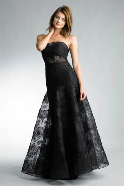 Basix Black Label Sleeveless Evening Dress