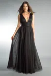 Basix Black Label Sleeveless Evening Dress