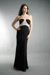 Basix Black Label Sleeveless Evening Dress In Black