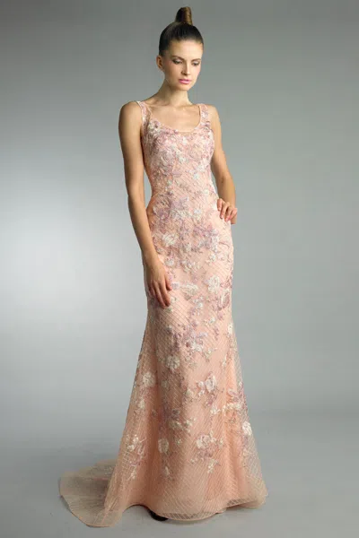 Basix Black Label Sleeveless Evening Dress In Neutral