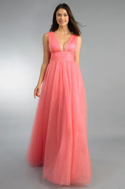 Basix Black Label Sleeveless Evening Dress In Pink