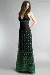 Basix Black Label Sleeveless Evening Dress With Embellishments