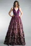 Basix Black Label Sleeveless Evening Gown
