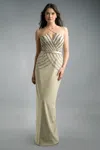 Basix Black Label Sleeveless Evening Gown