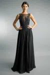 Basix Black Label Sleeveless Evening Gown