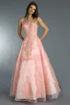 Basix Black Label Sleeveless Evening Gown