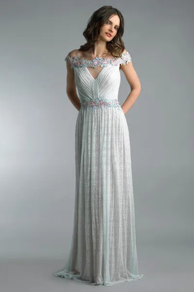 Basix Black Label Sleeveless Evening Gown In Multi