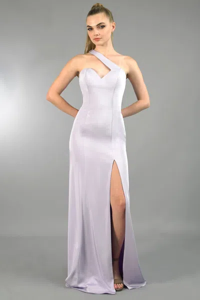 Basix Black Label Sleeveless Evening Gown In White