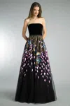 Basix Black Label Sleeveless Floral Gown