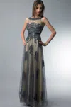 Basix Black Label Sleeveless Lace Embroidered Dress