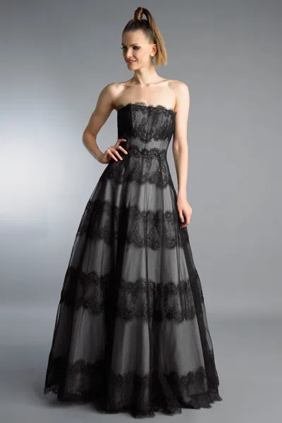 Basix Black Label Sleeveless Lace Gown