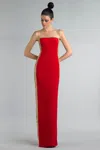 Basix Black Label Sleeveless Stretch Evening Dress