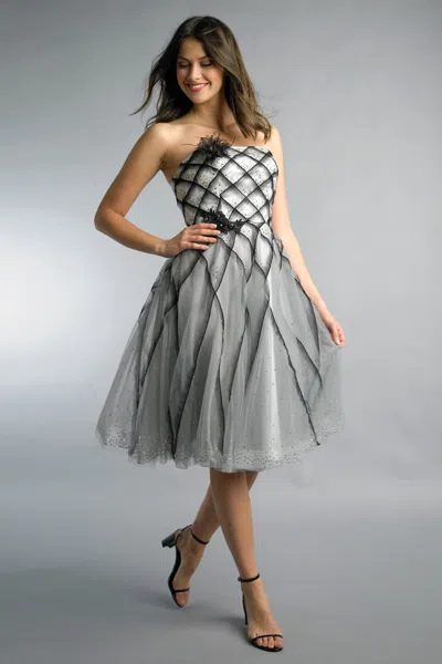 Basix Black Label Strapless Cocktail Dress